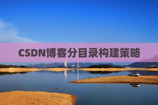CSDN博客分目录构建策略